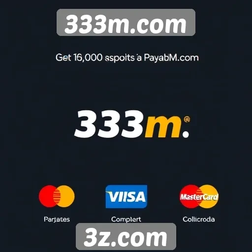 Modalidades de pagamento aceitas por 333m.com